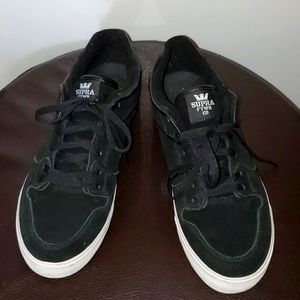 Mens Supra Black Suede Sneakers 12